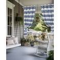 thumbnail image 4 of nqOlkjepod Outdoor Curtains for Patio Waterproof, Navy Blue Striped Outdoor Privacy Panels Grommet, Farmhouse Striped Geometric Art Blackout Outside Curtains for Porch/Cabana 54"x108", 2 Panels, 4 of 8