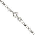 thumbnail image 2 of 925 Sterling Silver 2.5mm Figaro Link Chain Necklace, 2 of 3