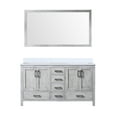 thumbnail image 2 of Distressed Grey Double Bath Vanity 60" X 22", Cultured Marble, 58" Mirror, Soft Close, Copious Storage Options Available 60 In. W Bathroom With Marble Surface & 58 Plentiful Alternatives Presented, 2 of 2