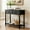 Black, variant on Euroco Farmhouse Wood Console Table with 2 Drawers and Bottom Shelf, 2-Tier Narrow Entryway Table Sofa Table Behind The Couch for Entrance, Hallway,Living Room, Foyer,Black