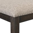 thumbnail image 4 of Lexicon Traditional Wood Dining Room Bench in Wire Brushed Brown, 4 of 6