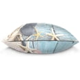 thumbnail image 2 of GZHJMY Soft Smooth Skin-Friendly Throw Pillow Cover Without Pillow Case20 x20 Shrink-Resistant Breathable Hidden Zipper Opening, Sofa Bed Office Farmhouse Room Easy to Disassemble|Beach Seashell, 2 of 7