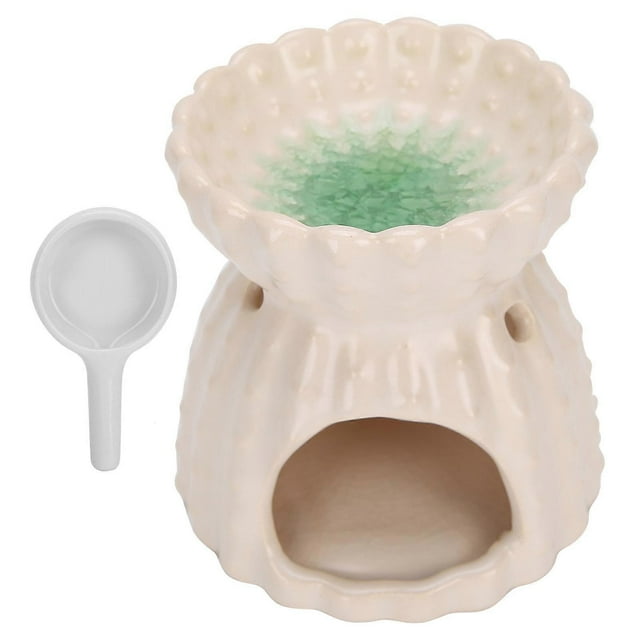 Essential Oil Burner Ceramic Aromatherapy Furnace Stove Candle Holder Home DecorWhite
