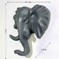 thumbnail image 2 of 3 Unids Cabeza de Animal Gloria para proteger Llave Colgador de Pared Decorativo Gris, 2 of 9