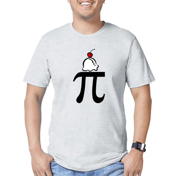 CafePress - Pi A La Mode Fitted T Shirt - Fitted T-Shirt, Vintage Fit Soft Cotton Tee