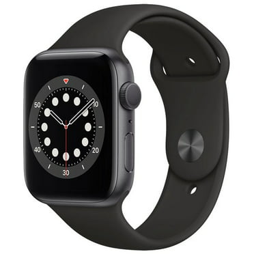 Apple Watch Series 6 GPS 44mm Space Gray Aluminum Case Black Sport Band - Used - Scratch and Dent