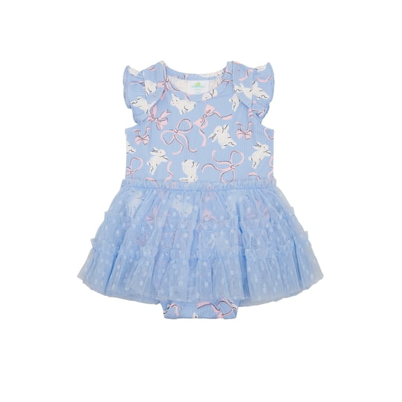 Way to Celebrate Baby Girls Easter Tulle Tutu Dress, Sizes 0-3M-6-9M