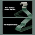 thumbnail image 4 of Bxaolu Clothes Hangers (10 Pack) Heavy Duty Durable Suit Hanger Stainless Steel&nbsp;Hangers Thin Metal Hangers Lightweight Space Saving Coat Hanger for Closet - Green, 4 of 6
