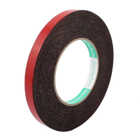 12mm x 1mm Double Sided Self Adhesive Shockproof Sponge Foam Tape 10M Length