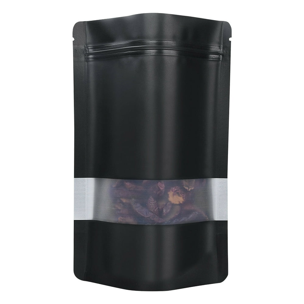 100pcs Resealable Smell Proof Mylar Ziplock Bags Pouch Food Self