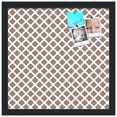 thumbnail image 2 of PinPix 16x16 Custom Cork Bulletin Board Brown Clover Poster Board Has a Fabric Style Canvas Finish, Framed in Brown Clover, by ArtToFrames (PinPix-535), 2 of 5