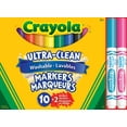 thumbnail image 1 of Crayola Marqueurs à trait large Ultra Clean lavables, 1 of 4