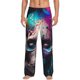 thumbnail image 1 of Balery Modern Abstract Colorful Skull B Pantalones de pijama para hombre, pijama ultraligero, pantalón de descanso-X-Large, 1 of 6