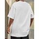 thumbnail image 2 of Camiseta informal para exteriores con estampado muy elástico para hombres con estilo, adecuada para verano, cómoda, para eventos elegantes, cuello redondo y camisetas de ocio., 2 of 4