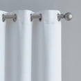 thumbnail image 3 of VCNY Home Agnes White Solid Grommet Blackout Curtain Panel,, 3 of 5