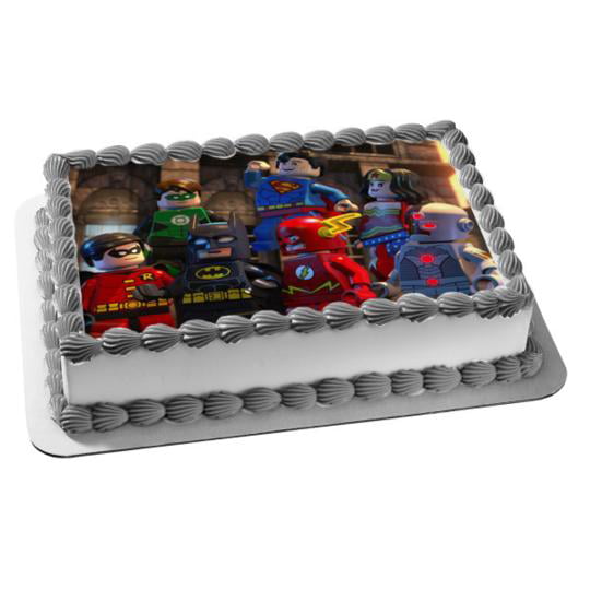 Batman BIRTHDAY Party Supplies Cake Topper Cupcake Justice League Marvel Heroes 