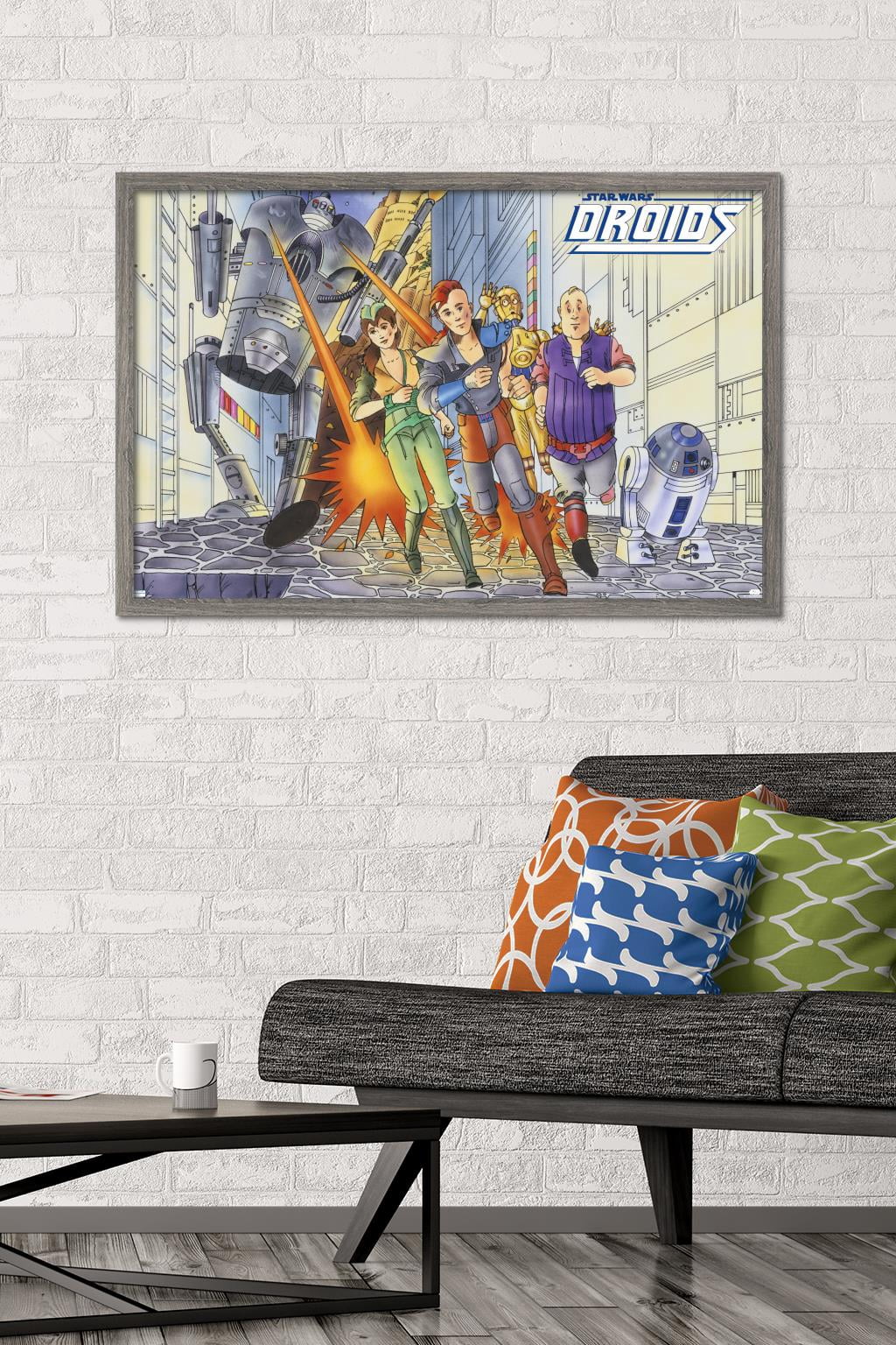 Star Wars: Droids - Action Wall Poster, 22.375" x 34", Framed