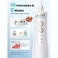 thumbnail image 3 of Irrigador Dental, 10 Niveles de Presión, Irrigador Portátil para Viaje, Ortodoncia y Encías Sensibles, Tanque 300ML, Batería Larga Duración, Boquillas Intercambiables, Adultos y Adolescentes, 3 of 8