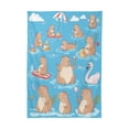 thumbnail image 2 of 54x72 Inch Tablecloth Polyester Square Tablecloth for Home Kitchen Dinner Decor Capybaras Pattern, 2 of 9