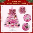 thumbnail image 2 of PayUSD Mini Christmas Tree 2ft Tabletop Small Christmas Tree with Lights Artificial Xmas Trees for Desk Christmas Decorations Home Decors Holiday Office Party, 2 of 9