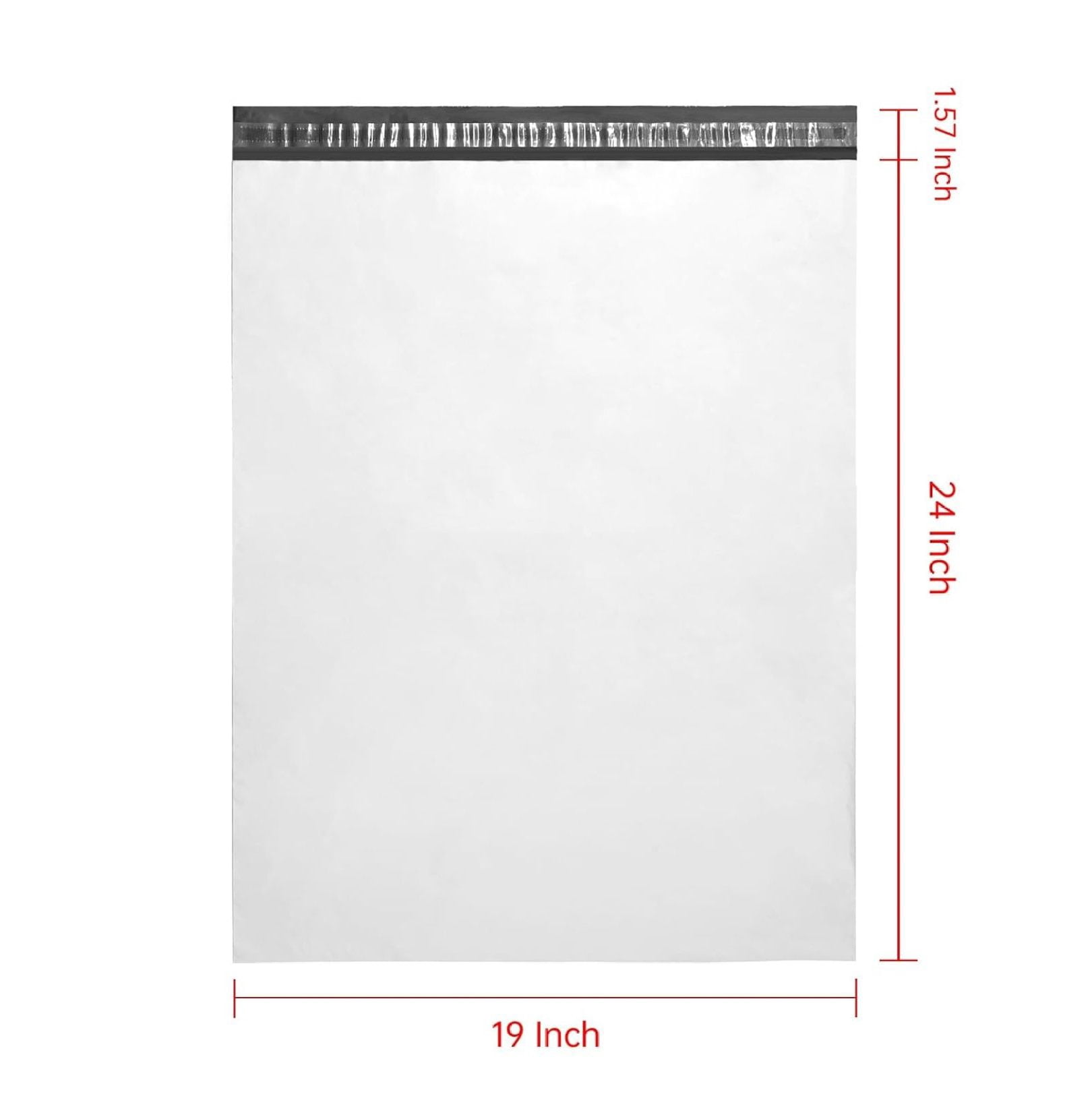 19x24 Inch Poly Mailers 100 Pack - Extra Large Self Seal Envelopes - Tear Proof Water Resistant Shipping Bags - Lightweight Plastic Mailing Envelopes