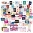 thumbnail image 1 of Set de 80 tarjetas de cumpleaños Racrico de 13 x 18 cm con sobres, 1 of 7