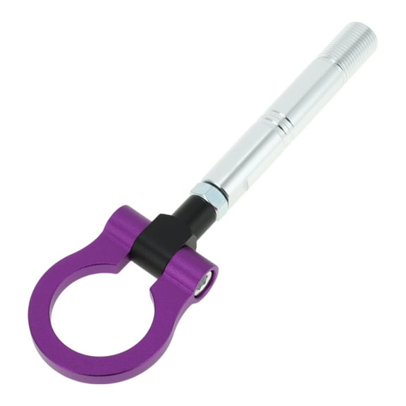 Unique Bargains Front/Rear Trailer Ring Eye Towing Hook, Bumper Screw-on Tow Hook for Toyota Avanza Folding Racing Trailer Hook Aluminum Alloy Purple