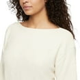 thumbnail image 4 of Orvis Women’s Boatneck Chenille Sweater – Soft Textured Knit Cozy Pullover – Midweight (Ivory/X-Small), 4 of 5