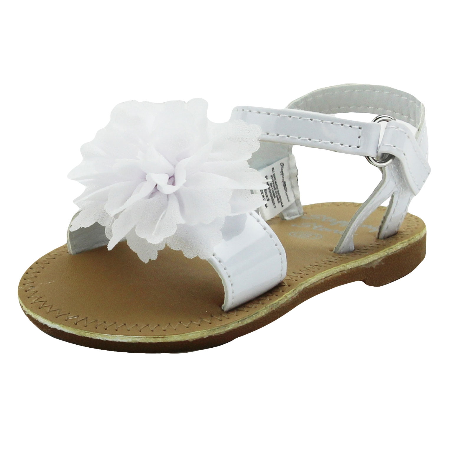 white baby sandals size 3