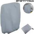 thumbnail image 1 of Protective cover for folding deck chairs, 71x110 cm, Oxford 210D, grey, 1 of 5