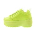 thumbnail image 4 of Fila Women's Disruptor II Wedges Safety Neon Green 5fm00704-700, 4 of 6