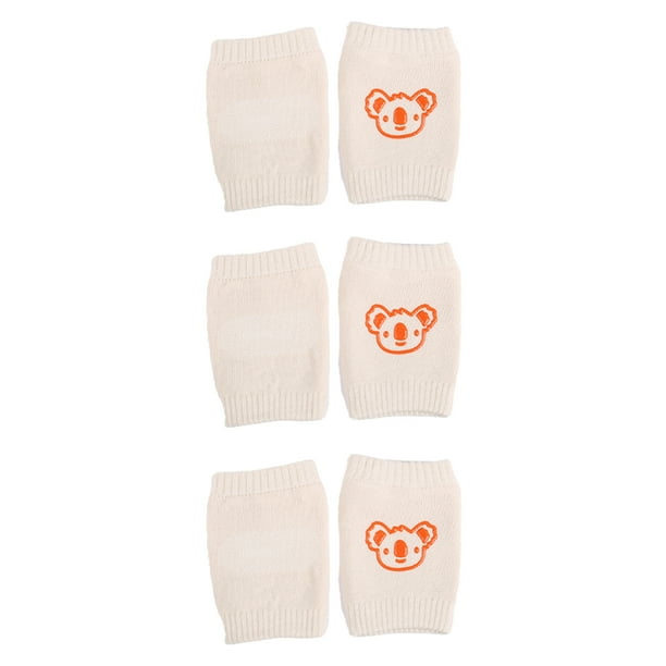 3 pares de rodilleras antideslizantes para gatear bebés.
