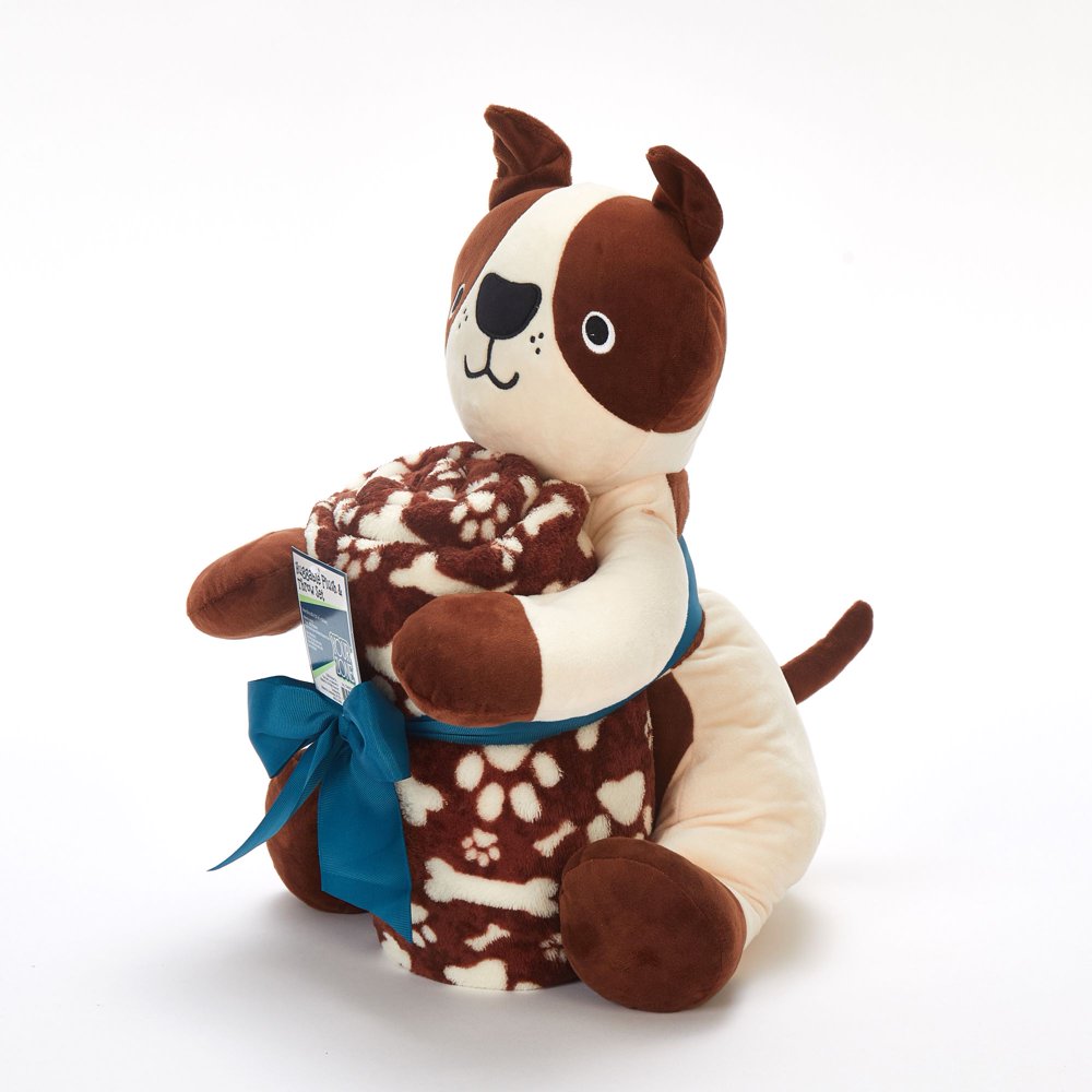 Your Zone Kids Figural Hugger and 50" x 60" Soft Plush Throw 2 Piece