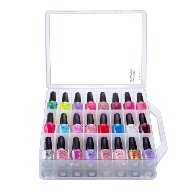 Organizador de esmaltes de uñas Makartt transparente para 48 botellas
