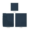 thumbnail image 6 of Your Zone Kids Super Soft Microfiber Sheet Set, Navy, Twin, 3 Piece, 6 of 14
