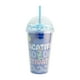 thumbnail image 4 of Vaso De Plástico Doble Pared Con Tapa Domo Y Popote, Diseño Stitch & Trapos Vacations, Vaso Reutilizable Transparente con Bolitas de Colores, Capacidad 480 Ml, 4 of 4