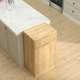 thumbnail image 7 of Aukfa 10-Gallon Tilt-Out Trash Can Cabinet - Wood Garbage Bin Enclosure with Drawer for Kitchen/Bathroom/Living Room,Oak, 7 of 7