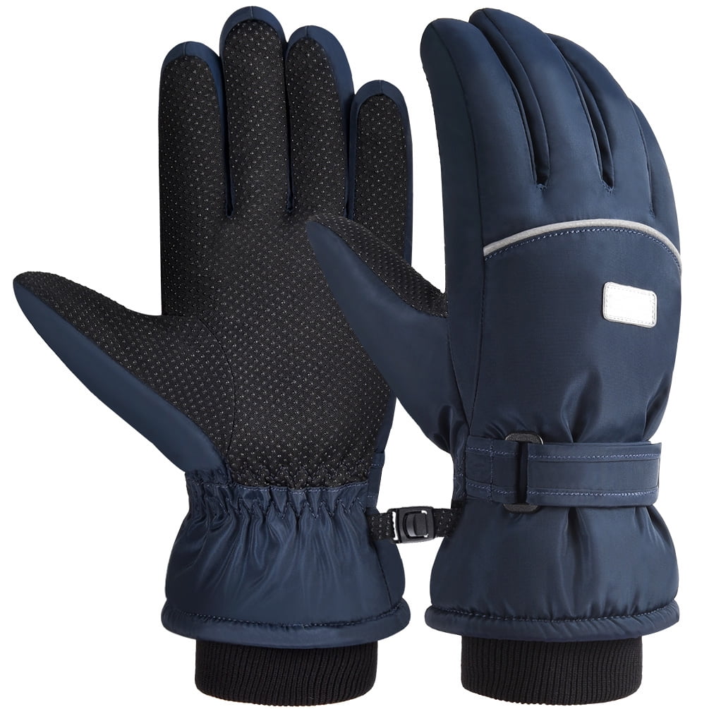 Winter Children Thickening Ski Gloves Kids Windproof Waterproof Non-slip Mittens