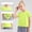 Green, variant on HAOTAGS Girls Dance T-Shirt Short Sleeve Round Neck Sport Tops with Adjustable Back Ties Green Size 8 Years