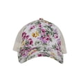 thumbnail image 2 of Floral Print Mesh Trucker Cap, White/Beige, 2 of 4