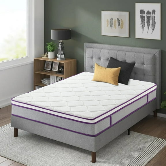 Queen Mattress, 12 Inch Hybrid Mattress in a Box, Gel Memory Foam Mattress, Individually Wrapped Pocket Coils, Quality Comfort and Adaptive Support - Breathable, 60"*80"*12"
