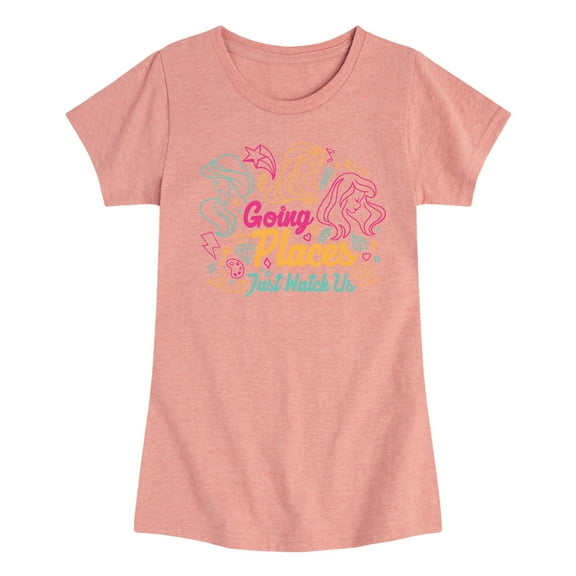 Disney Princess - Going Places - Toddler And Youth Girls Short Sleeve Graphic T-Shirt
