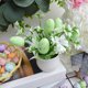 thumbnail image 1 of Uuiauoio Small Artificial Plants Mini Easter Egg Plants in Pot, Faux Greenery Potted with Fake Easter Eggs and Flowers for Table Home Office Desk Shelf Decor, 1 of 7