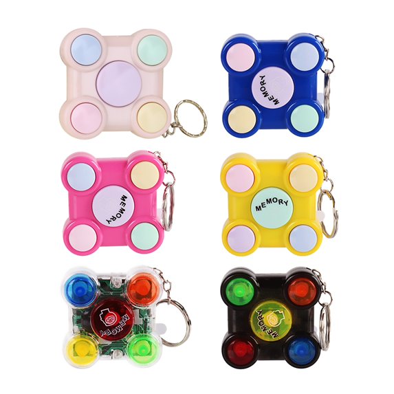 Limei Fidget Toys Stress Relief Hand Toys, Mini Cat Paw Push Fidget Toy Keychain Keyring for Kids Adults, Mini Fidget Sensory Toys Stocking Filler, Fidget Game Keychain with Light Music