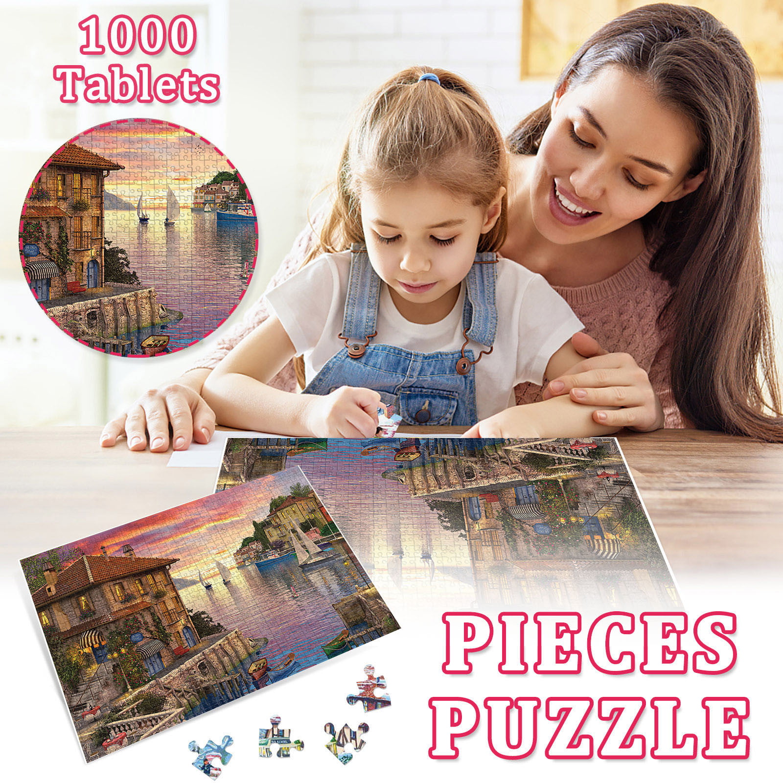 Details about   Jigsaw Puzzle Puzzles 1000 Pieces Piece Education Kids Adults Toy Adult New