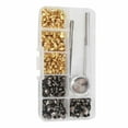 thumbnail image 2 of Botones a presión de Metal Cateissary 120x para accesorios de ropa de costura DIY oro y negro, 2 of 5
