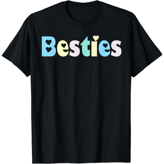 BFF Bestie Heart Best Friend Slumber Party Matching Pajama T-Shirt