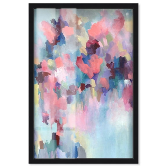 Doll Memories - Light in The Soul Shadowbox Print Colorful Abstracts by Art Remedy, Black Frame, 10 x 15