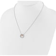 thumbnail image 3 of Sterling Silver Rh-Plated Rose-Tone Cz Heart W/1In Ext Necklace (Width 14.8) (Length 19) - Jbsp, 3 of 5