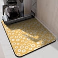 thumbnail image 3 of Washable Rubber Daisy Cute Floral Dish Drying Mats for Kitchen Counter Home Large Coffee Bar Pad Accessories and Decor for Utensils Stemware 18''x24'', 3 of 5